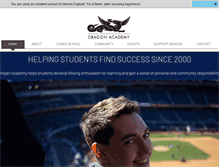 Tablet Screenshot of dragonacademy.org